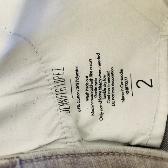 Junior Teens Jennifer Lopez Gray Straight Jeans - Picture 6 of 7